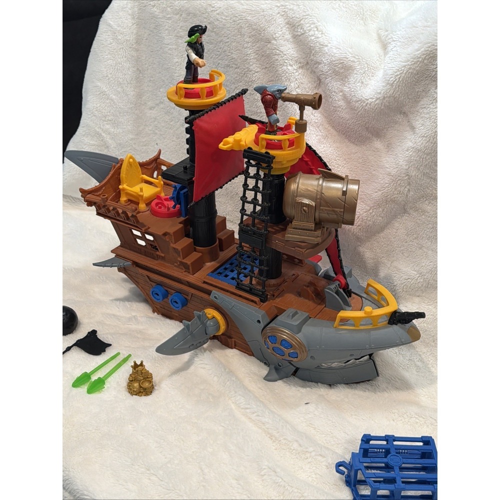 Fisher Price Imaginext Shark Bite Pirate Ship Pirates & accessories - Picture 7 of 8